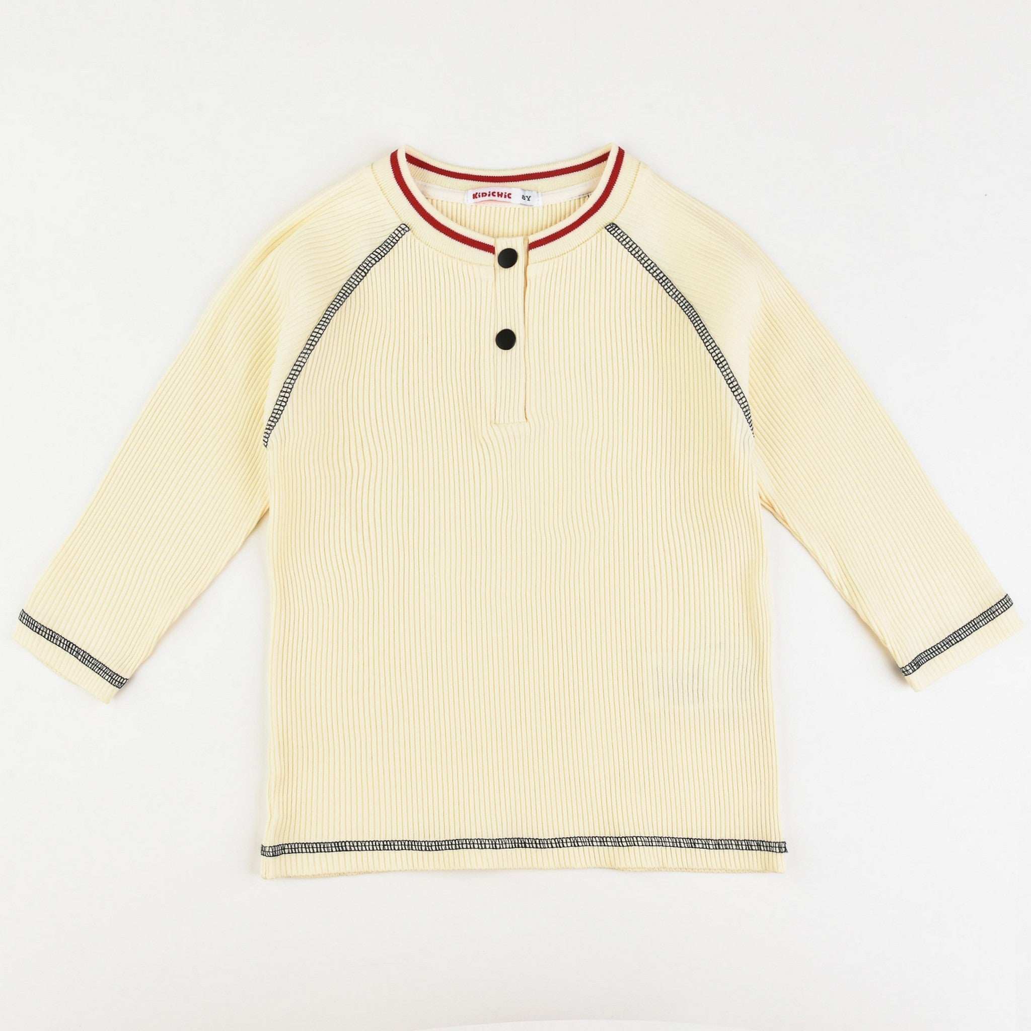 Girls Contrast Stitch Top - Image 4