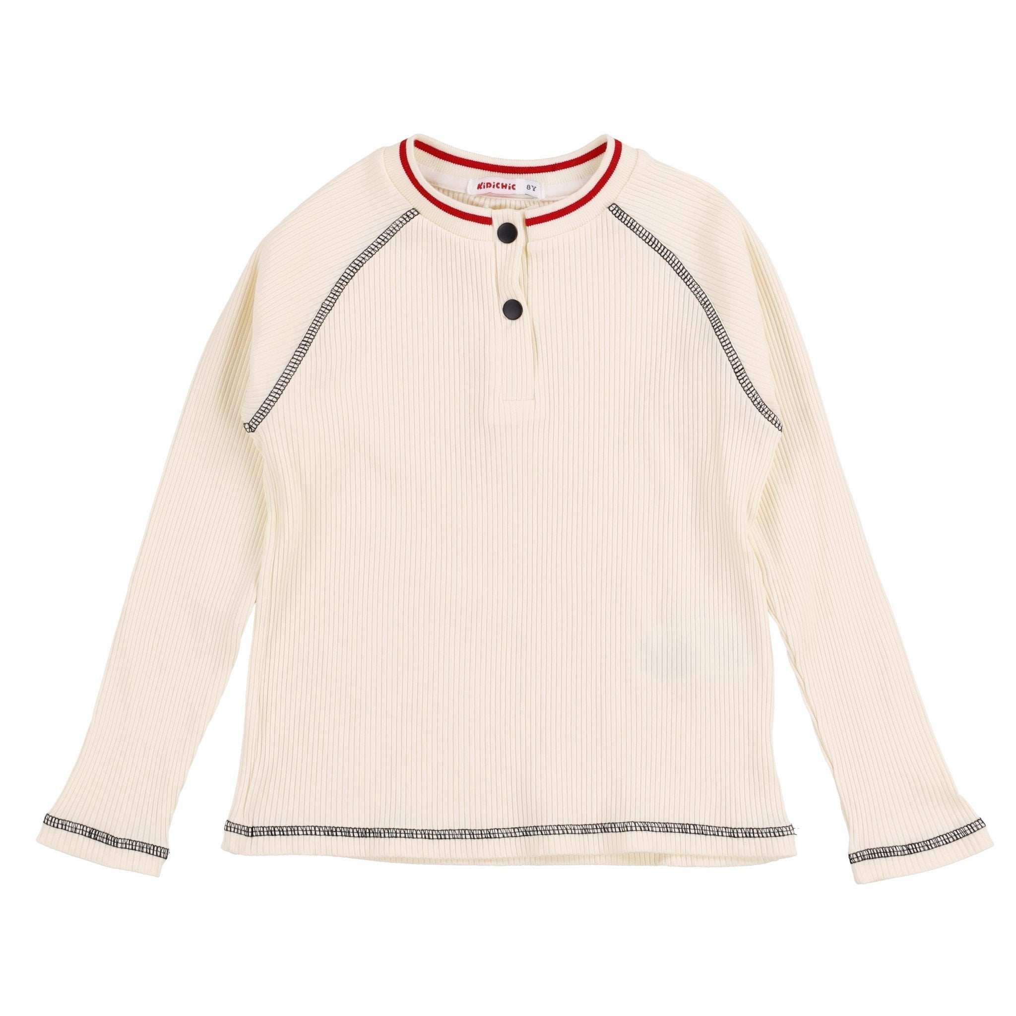 Girls Contrast Stitch Top - Image 7