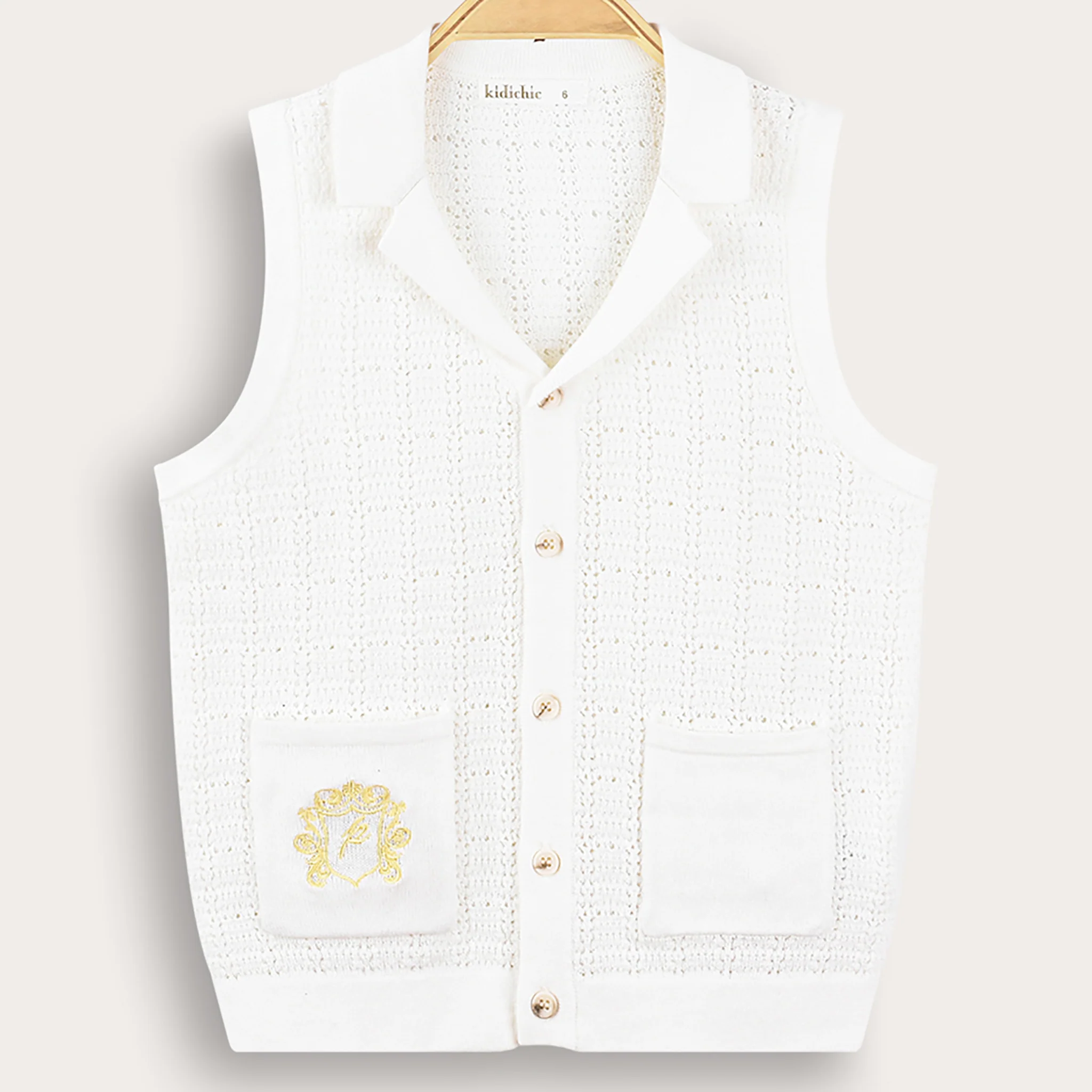 Crochet Knit Vest - Image 3