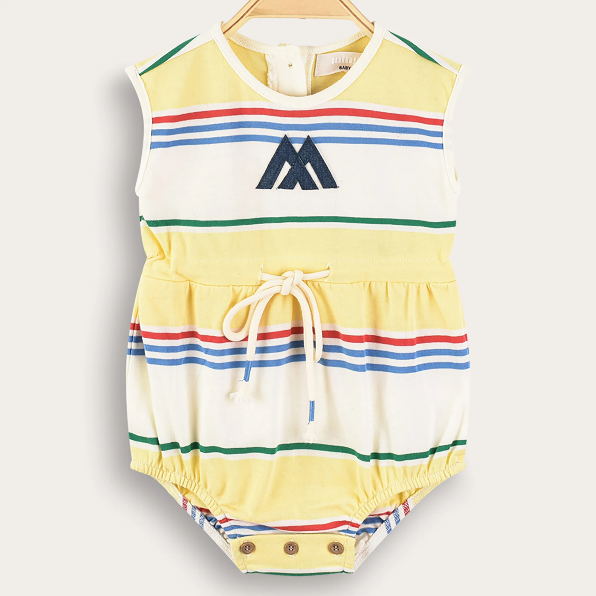 Melange Striped Overall/Dress - Image 3