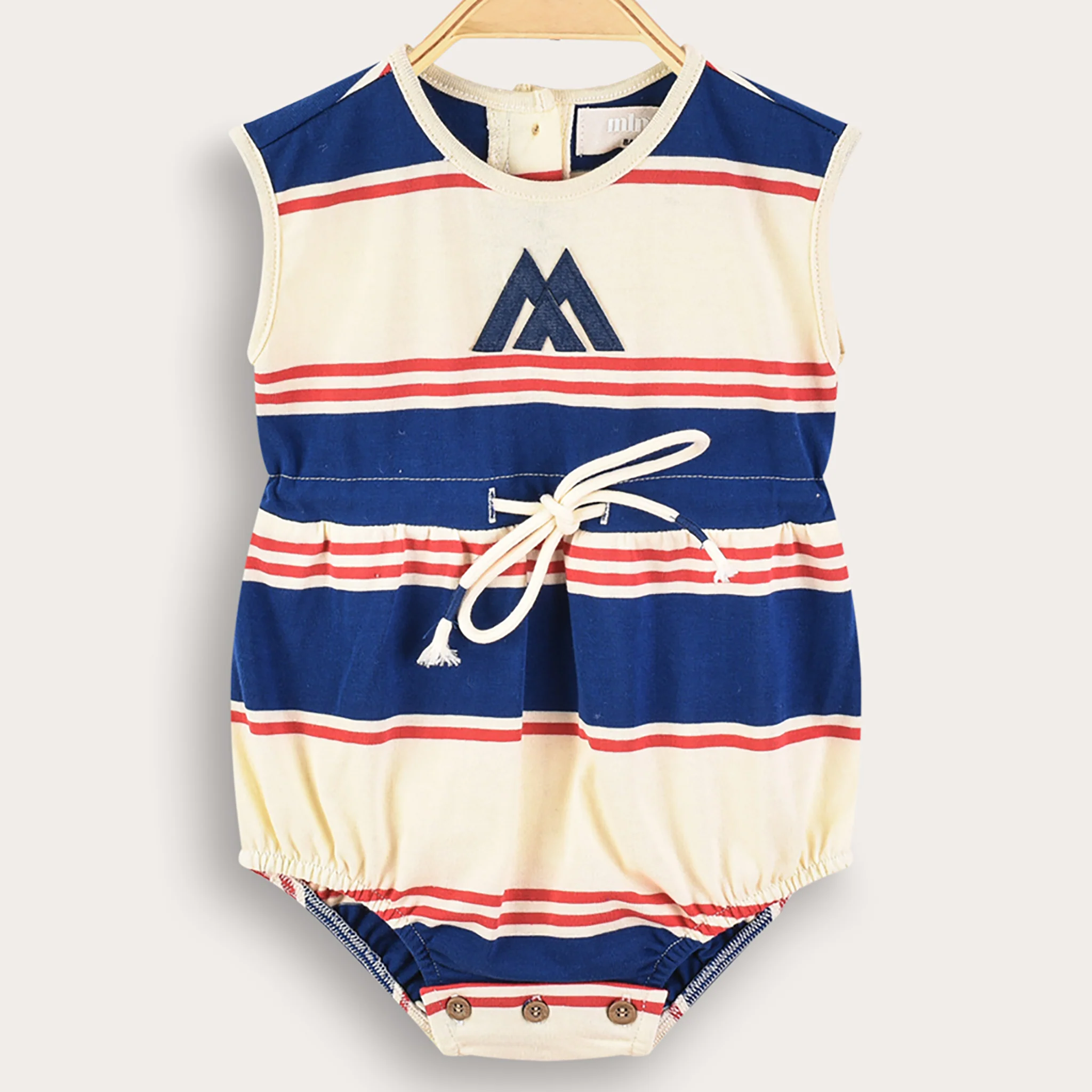 Melange Striped Overall/Dress - Image 4